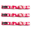 Half-choke collar Piggy in Love Psiakrew, 2.5 cm wide, medium and big dogs, pink golden extras
