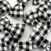 Bow tie, black and white Vichy check for a dog, bow, bow tie, Psiakrew collar decoration
