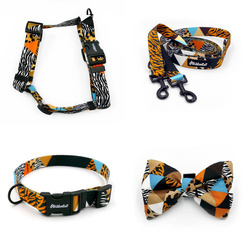 ACCESSORY KIT. Medium and big dog. Wild Animals Psiakrew Series; Collar, Harness, Leash, Bow Tie