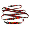 Smycz Dla Psa Przepinana Regulowana Red Hot Chili Psiakrew, 2,5 cm, karabińczyk 6cm czarny