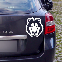 Collie Psiakrew Hunde-Autoaufkleber für dunkle Karosserien