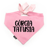 Bandana dla Psa - CÓRCIA TATUSIA - Psiakrew, wiązana chusteczka, różowa apaszka