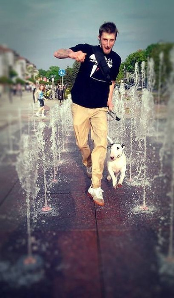 T-shirt Bull Terrier Bull Father Psiakrew