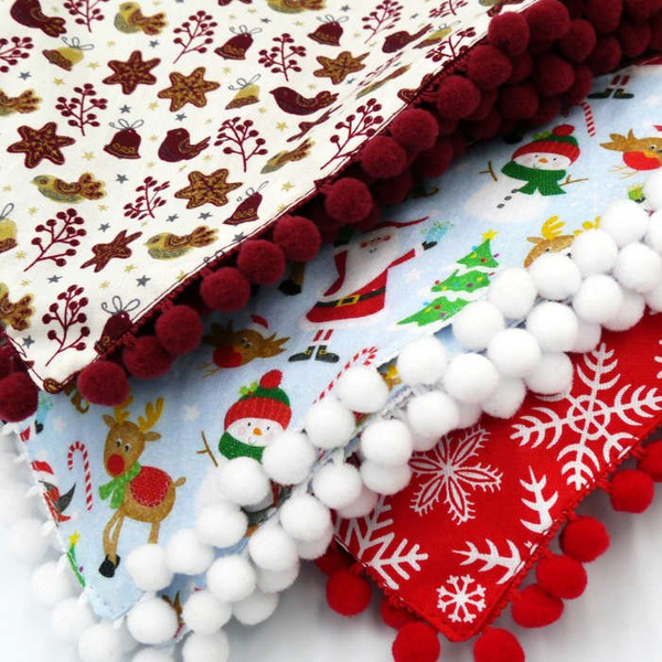Santa Claus Dog Bandana handkerchief style to tie around your pet’s neck