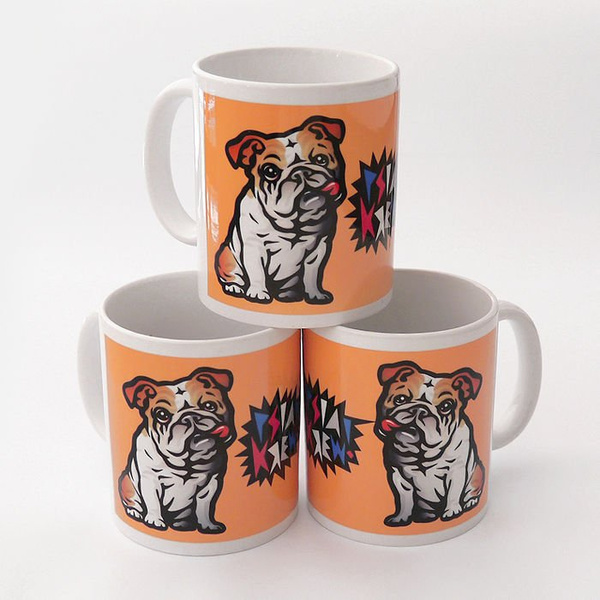 Mug with English Bulldog Mascot