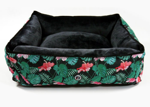 Bed for dog, Bedding for pets, Tropical Monstera, Psiakrew Design