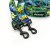 Dog Leash Peacock's Eye Psiakrew width 2.5 cm, 1"  wide, snap hook black 6cm