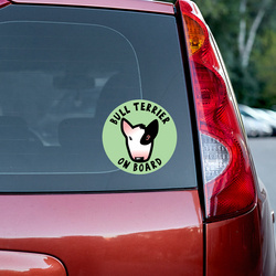 Bull Terrier Dog Sticker for Car Bumper Auto Moto Car Body Rear Window