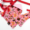 Dog Bandana Look in LovePsiakrew handkerchief style to tie around your pet’s neck