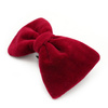 Velvet claret bow tie for a dog an elegant ornament for special occasions, attached to the collar