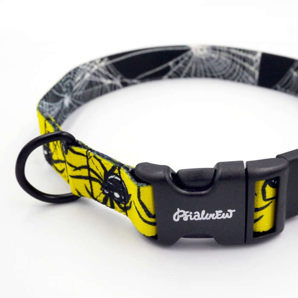 Dog Collar Psiakrew Black Widow 2.5 cm wide, black extras