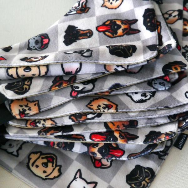 Premium Dog Bandana Puppy Dogs handkerchief style to tie around your pet’s neck