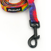 Smycz miejska dla małego Psa Tie Dye, szerokość 2 cm, czarny karabińczyk 7cm