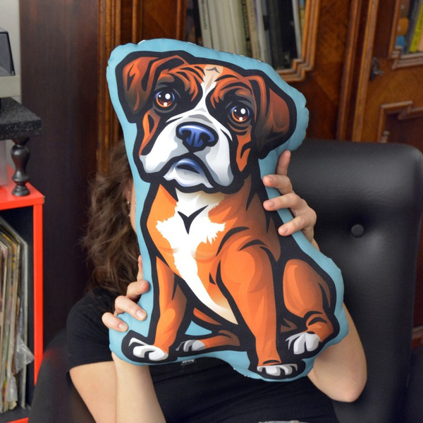 Boxer Hundekissen Psiakrew Kuscheliges Maskottchen Plüschtier