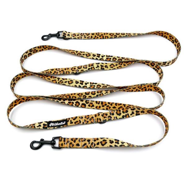 Hundeleine Tarzan Psiakrew Breite 2 cm, schwarzer Karabinerhaken 6 cm