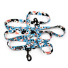 Dog Leash Spotted Cow width 2.5 cm, 1"  wide, snap hook black 8cm