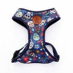 Szelki dla Psa Día de los Muertos bezuciskowe Wygodne Ultramiękkie Psiakrew