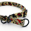 Half-choke collar Dog Tattoo, 2.5 cm wide, medium and big dogs, black extras