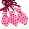 Pink Tie with hearts for dogs Psiakrew