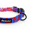 Dog Collar Psiakrew Sea Look 2.5 cm wide, black extras