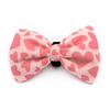 A pink bow tie with hearts for the Dog for Valentine's Day, Pink Love Psiakrew