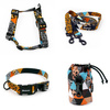 ACCESSORY KIT. Medium and big dog. Wild Animals Psiakrew Series; Collar, Harness, Leash, Sachet for dog treats