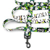 Lange verstellbare Hundeleine Bamboo Panda Psiakrew, Breite 2,5 cm, schwarzer Karabiner 6 cm