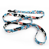 Dog Leash Spotted Cow width 2.5 cm, 1"  wide, big black snap hook 8 cm
