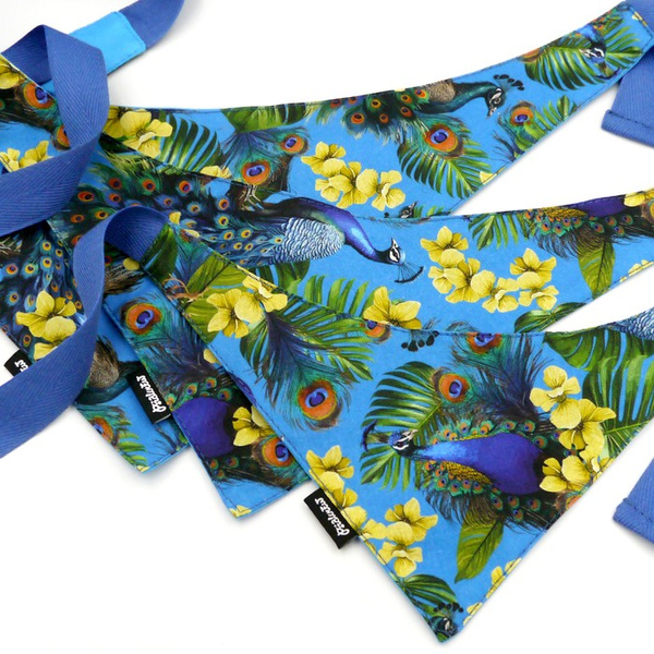Dog Bandana Peacock's Eye Psiakrew handkerchief style to tie around your pet’s neck