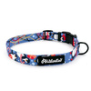 Dog Collar Penguin Winter Psiakrew, 2 cm 0.78"  wide, for smaller dogs black extras
