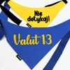 Bandana for Dog NIE DOTYKAJ! Psiakrew, personalized tied handkerchief, yellow bandana scarf