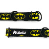 Half-choke collar Bat Dog, 2 cm wide, for small dogs, black extras