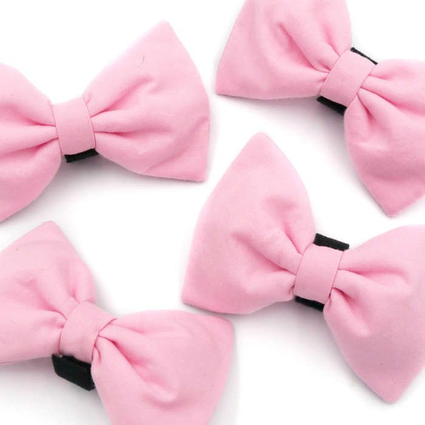 Pink Dog Cat Pupil Bow Tie