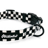 Dog Collar Psiakrew Checker 2.5 cm, 1"  wide black extras