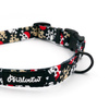 Dog Collar Psiakrew Pirates, 2 cm 0.78"  wide, for smaller dogs black extras