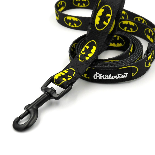 Walking leash for Dog Batdog Psiakrew, width 2 cm, black snap hook 6 cm