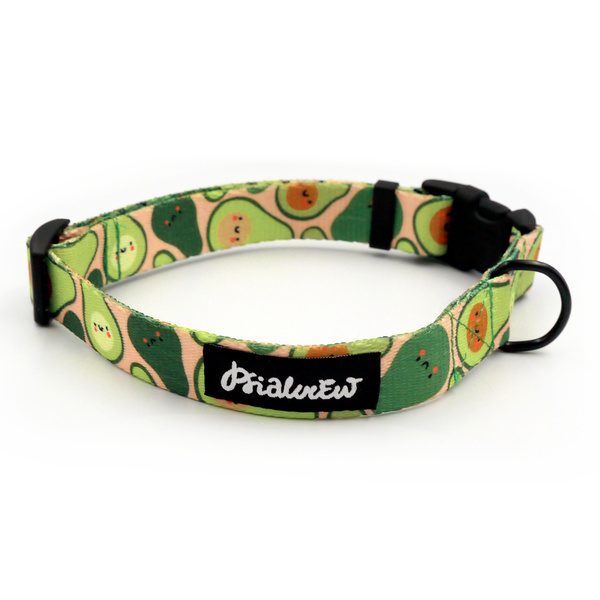 Obroża dla Psa Regulowana Guacamole Time Psiakrew, 2 cm, dla mniejszych psów i szczeniaków