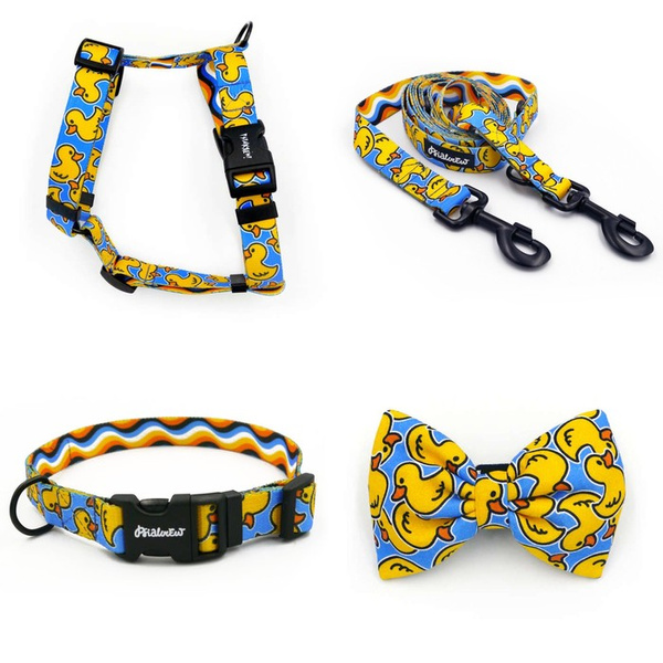 ACCESSORY KIT. Big dog. Ducky Duck Psiakrew Series; Collar, Harness, Leash, Bow Tie