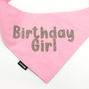 Bandana with the name of the Dog Psiakrew, personalized tied handkerchief, pink bandana scarf