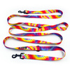 Dog Leash Tie Dye width 2.5 cm, 1"  wide, snap hook black 6cm