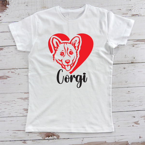 Personalizowana Koszulka damska z Psem rasy Welsh Corgi Pembroke Psiakrew