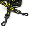 Long Dog Leash Bat Dog width 2 cm (0.78")  wide, black snap hook 6 cm