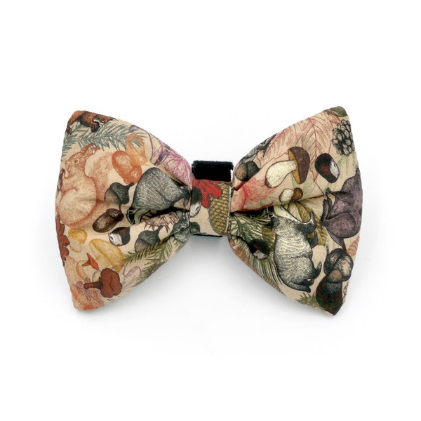 Dog Bow Tie Forest Treasures Psiakrew, Pet Bow Tie, Bowtie, Collar Attachment