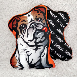 English Bulldog Pillow Decorative Dog Cushion Cuddly Mascot Psiakrew