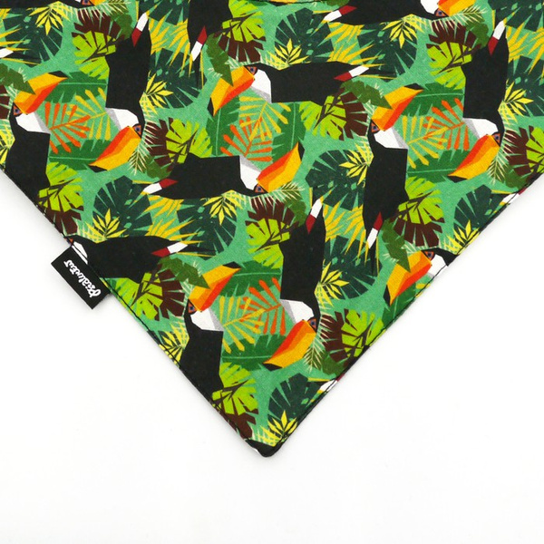 Premium Dog Bandana Toucan handkerchief style to tie around your pet’s neck