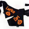 Halloween-Hundebandana mit Namen – Kürbis Psiakrew