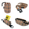ACCESSORY KIT for a small Dog. Dogberry Psiakrew Series; Collar, Harness, Leash, Sachet for dog treats