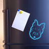 Scottish Terrier Psiakrew dog car sticker for dark car bodies