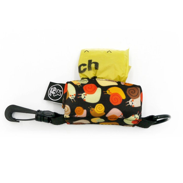 Pouch for poop bags Snail Family Psiakrew