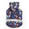 Bluza dla Psa z kapturem Dia de los Muertos odblaskowy element, nadruk meksykańskie czaszki